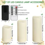 4-144 units/set of waterproof indoor flameless LED candle lights, Christmas, home decoration, wedding holiday decoration - Image 2
