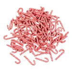 10/30/50Pcs Mini Candy Cane Christmas Decoration Red White Resin Candy DIY Crafts Xmas Pendant Navidad