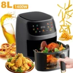 LCD screen Tactil Regulación Air Fryer 8L Large capacity Smart nonstick pot oil free fryer oven French fries roast chicken fryer - Image 2