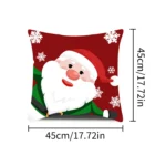 1pcs 2D Christmas Pillow Cover Xmas Party Decoration - Image 8