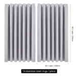 【Lifeideas】Solid Colour Grommet Top Polyester 100% Blackout Curtains Pair Home Decoration Windows Doors - Image 27