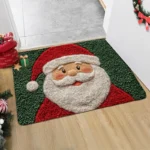 Christmas Door Mat Red Santa Claus Outdoor and indoor Gingerbread Man Carpet - Image 7