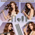 Hot Air Brush 5 in 1 Hair Dryer Brush Negative Ionic Detachable Hair Dryer Hair Styling Tool Constant Anion Electric Hair Dryer - Image 6