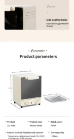 12L Large Capacity Electric Air Fryer Toaster Oven Mechanical Household Kitchen 360° Baking Convection Oven Oil-Free Deep Fryer - Image 18