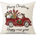 45cm Merry Christmas Cushion Cover Pillowcase 2024 Christmas Decorations for Home Ornament - Image 6