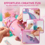 JOYFY Decorate Your Own Water Bottle Kits Mermaid DIY Gem Diamond Painting Crafts for Girl Birthday Gift Christmas - Image 5