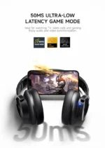 Picun B8 Bluetooth Headphones 120H Playtime Headset Wireless Bluetooth 3EQ Mode Low Latency Hands-Free Calls Over Ear Headphones - Image 13