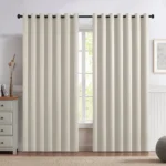 【Lifeideas】Solid Colour Grommet Top Polyester 100% Blackout Curtains Pair Home Decoration Windows Doors