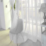 Voltsify Sheer Voile Window Curtain Panel, 100cm W x 200cm H - Image 4