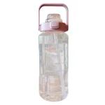 2L Sport Water Bottle With Straw Portable Leak-Large Capacity Water Cup With Motivational Quote Time Marker - Image 19