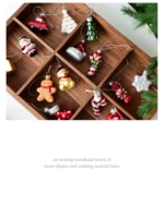 New Christmas Decorations Santa Claus Snowman OrnamentsChristmas Tree Hanging Creative GlassPainted Small Pendant - Image 7