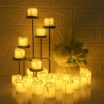 Flameless LED Votive Candles Set 100+Hour Lasting Electric Candles Battery Operated Tealight - Image 21