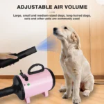 VickyHome Pet Dog Cat Grooming Hairdryers Professional 2800W Variable Speed Powerful Efficient Hair Fur Blower Dryer,3 Nozzles - Image 19