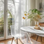 White Sheer Curtains Drapes 132CM Width for Living Room Grommet Top Lightweight Airy Gauzy Light Filtering Window Treatments - Image 20