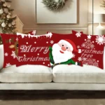 1pcs 2D Christmas Pillow Cover Xmas Party Decoration - Image 35