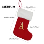 Christmas Alphabet Knitting Socks Christmas Tree Ornaments Christmas Decorations For Home - Image 8