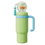 24oz Stainless Steel Whale Fountain Tumbler with Handle Whale Water Cups for Kids Teens and Adults - Image 5