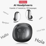 [Glasses-friendly]MINISO MS210 Bluetooth V6.0 Earphones Wireless Headphones AI Translator Earbuds Ultra-light Earphones - Image 7