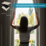 2pcs Outdoor Waterproof Patio Curtains Indoor Blackout Curtain for Living Room Bedroom Pavilion Terrace Garden Porch - Image 3