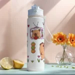 800ml Capybara Insulated Water Bottle with Straw & Handle Portable Sports Drinking Bottle Kawaii Water Cup for Boys Girls Daily - Image 14
