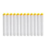 6.69in Flickering Flame Candlesticks Warm Light Christmas Decoration Electric Fake Candles 12PCS - Image 7