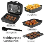 TopStrong 8 in 1 6L Capacity Touch Control Electric Hot Air Fryer Grill - Image 5