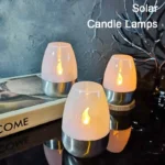 LED Solar Candles Light Flameless Rechargeable Night Light For Wedding Party Garden Decor Outdoor Waterproof Solar Candles Lamp - Image 16