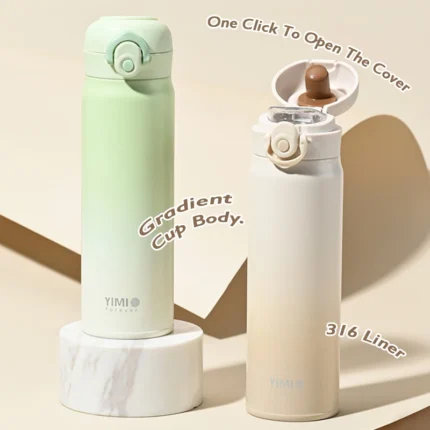 500ml large capacity thickened 316 stainless steel vacuum Thermal insulation portable Tumbler Thermos Water bottle Coffee cup