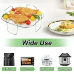 Multi-layer Detachable Grill Rack Air Fryer Baking Rack Square/Round/Rectangle Oven Grill Racks ,Meat Injector ,kitchen Gadgets - Image 4