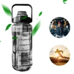 2L Sport Water Bottle With Straw Portable Leak-Large Capacity Water Cup With Motivational Quote Time Marker - Image 4