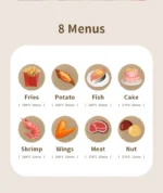 8L Electric Air Fryer Large Capacity Convection Oven Deep Fryer Without Oil Kitchen 360°Baking Viewable Window Home Appliance - Image 8