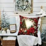 1pcs 2D Christmas Pillow Cover Xmas Party Decoration - Image 13