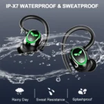 Wireless Earbuds, Bluetooth 5.3 Headphones with Dual Mic, 48H Playtime LED Display Wireless Sports Headphones. - Image 5