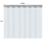 7x PVC Stable Curtain Begoniape Strip Curtain Lamellas, 200x18cm Pre-assembled Transparent Slat Curtain for warehouses - Image 5