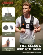 UTOBEST 150ml 200ml 500ml Soft Flask Collapsible Running Water Bottles for Cycling Camping Hiking - Image 4