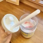 500/850ml Cute Pearl Milk Tea Straw Plastic Water Bottle With Cup Cover Bubble Coffee Cups Drop-proof Large Capacity Drinkware - Image 3