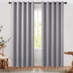 【Lifeideas】Solid Colour Grommet Top Polyester 100% Blackout Curtains Pair Home Decoration Windows Doors - Image 5