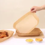 Rectangle Disposable Air fryer Baking Paper Liner Waterproof Oilproof Non-Stick Baking Mat for Ninja Foodi AirFryer Accessories - Image 4