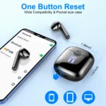 Wireless Earbuds, Bluetooth 5.3 Headphones In Ear with 4 ENC Mics, 40H Playtime LED Display Wireless Earphones. - Image 2