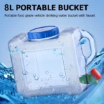 8 L Portable Water Container with Faucet Beverage Water Container Large Capacity Water Bottle For Outdoor Camping Travel
