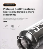 1000ml/1500ml Large Capacity Sports Water Bottle LeakProof Plastic Drinking Bottles Outdoor Travel Cycling Hiking Gym Drinkware - Image 10