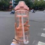 2L Sport Water Bottle With Straw Portable Leak-Large Capacity Water Cup With Motivational Quote Time Marker - Image 42