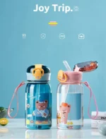 400ml Kids Water Sippy Cup With Straw Cartoon Water Bottles Outdoor Portable Drink Bottle Children's Lovely Cup Leakproof Water - Image 7