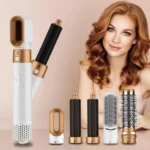 5in1 Electric Hair Dryer Blow Curler Set Detachable Styler Hot Air Brush Salon
