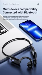 Bone Conduction Wireless Earphone Sport Swimming Bluetooth Compatible Headphone Hand Free With Mic For Sports Earbuds - Image 13