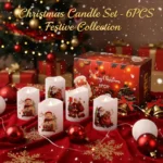4PCS Christmas LED Candles, Flameless Flickering Electronic Tea Lights,Santa Claus Projection Night Light for Holiday Home Decor - Image 9