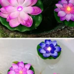 Blessing Water Lily Candle Light Floating Pool Light Waterproof LED Lifelike Floating Lamp Electronic LED Colorful Lotus Lantern - Image 6