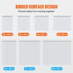 SucceBuy 2mm Thickness Door Strip Curtain PVC Transparent Windproof Curtain Strip Screen for Walk in Freezers Coolers Warehouse - Image 5