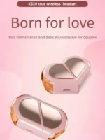Heart-shaped Rotatable Wireless Bluetooth Earphones HIFI Sound Headphones Touch Control Earbuds Gaming Headsets - Image 7