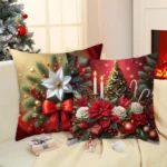 1pcs 2D Christmas Pillow Cover Xmas Party Decoration - Image 5